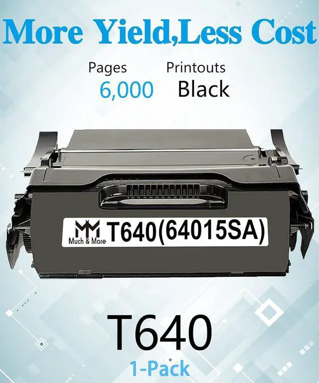 Alt view image 2 of 7 - MM MUCH & MORE Compatible Lexmark T640 Toner Cartridge Replacement for Lexmark 64015SA 64035HA for T640dn T640dtn T640n T640tn T642 T642dn T642dtn T642n T642tn T644 T644dn T644dtn T644n T644tn Printer