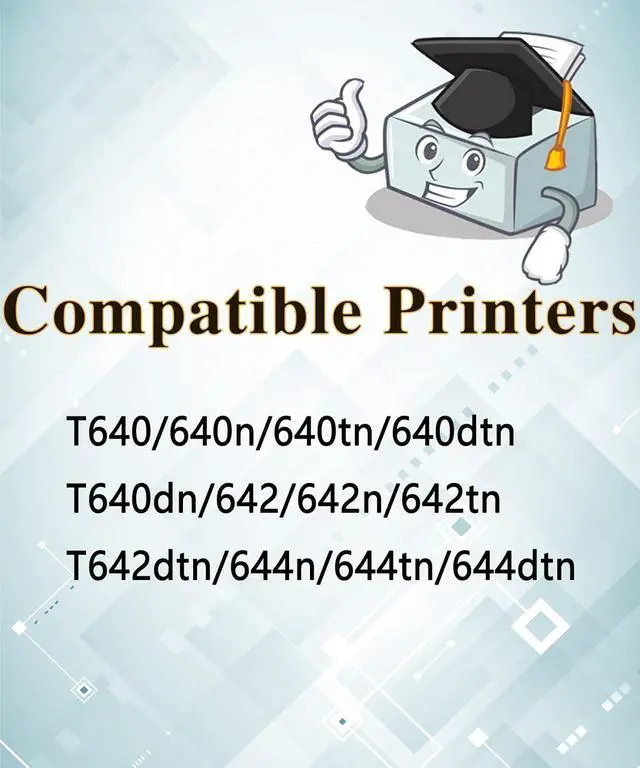 Alt view image 5 of 7 - MM MUCH & MORE Compatible Lexmark T640 Toner Cartridge Replacement for Lexmark 64015SA 64035HA for T640dn T640dtn T640n T640tn T642 T642dn T642dtn T642n T642tn T644 T644dn T644dtn T644n T644tn Printer