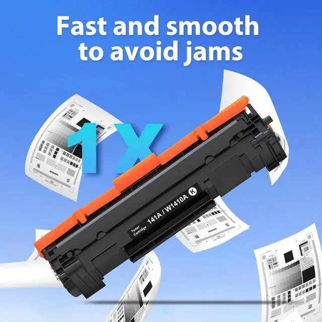 Alt view image 5 of 5 - Ennovor 141A W14101A Toner Cartridge Replacement for HP 141A W14101A 141X W1410X Black Toner Cateridge Compatible with HP Laserjet M110w MFP M140w M139w Printer (1 Pack, with CHIP)