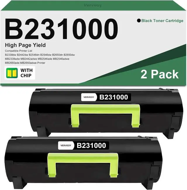 Main image of Ennovor Remanufactured B231000 High Yield Toner Cartridge Replacement for Lexmark B231000 Black Print Cartridge for B2338dw B2650dn B2442dw B2546dw B2650dw MB2338adw MB2442adwe MB2546ade Printer