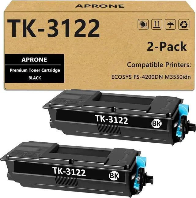 Main image of Ennovor TK3122 TK-3122 Toner Cartridge Compatible for TK-3122 1T02L10US0 for ECOSYS FS-4200DN M3550idn (21500 Pages,Black,2-Pack)