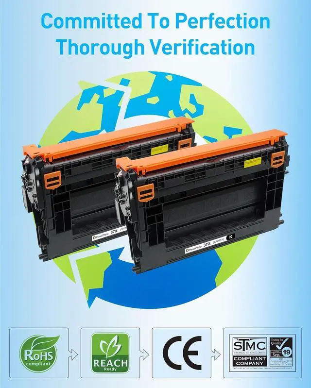 Alt view image 4 of 7 - Ennovor MasaiMara 37X CF237X High Capacity Compatible Toner Cartridges Replacement for HP Enterprise M608dn M608n M609dn Enterprise Flow MFP M631h M632z M632 M632h M631 M631dn Printer (Black, 2-Pack)