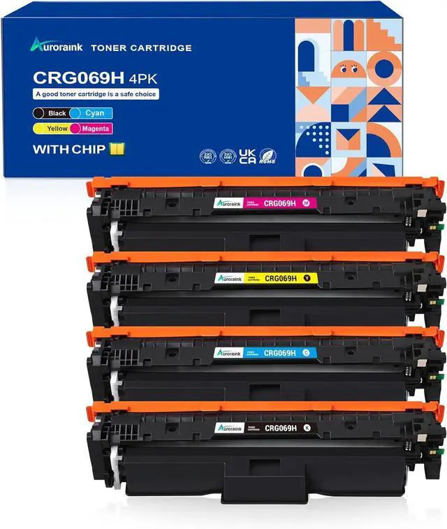 Main image of Ennovor CRG069H 069H Toner Cartridge Set High Yield Toner Replacement for Canon 069 Color imageCLASS MF753Cdw MF751Cdw LBP674Cdw LBP673Cdw LBP674Cx MF752Cdw MF756Cx (Black Cyan Yellow Magenta)