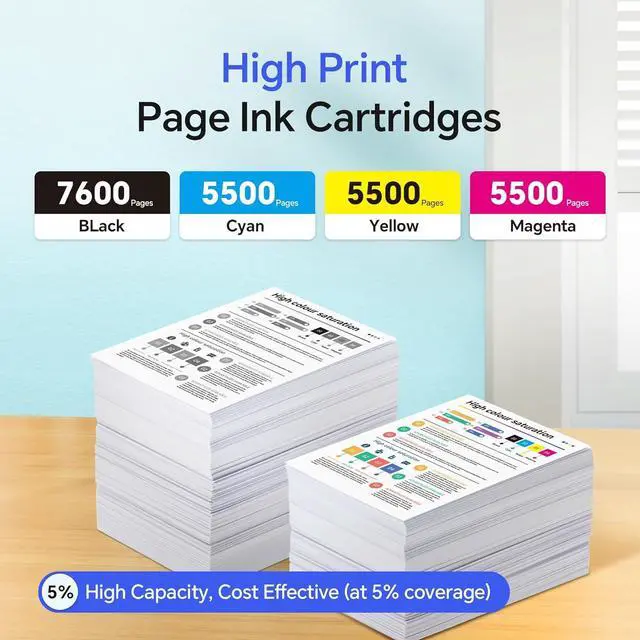 Alt view image 2 of 7 - Ennovor CRG069H 069H Toner Cartridge Set High Yield Toner Replacement for Canon 069 Color imageCLASS MF753Cdw MF751Cdw LBP674Cdw LBP673Cdw LBP674Cx MF752Cdw MF756Cx (Black Cyan Yellow Magenta)
