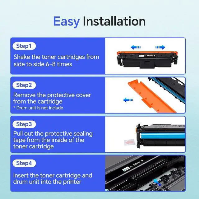 Alt view image 4 of 7 - Ennovor CRG069H 069H Toner Cartridge Set High Yield Toner Replacement for Canon 069 Color imageCLASS MF753Cdw MF751Cdw LBP674Cdw LBP673Cdw LBP674Cx MF752Cdw MF756Cx (Black Cyan Yellow Magenta)
