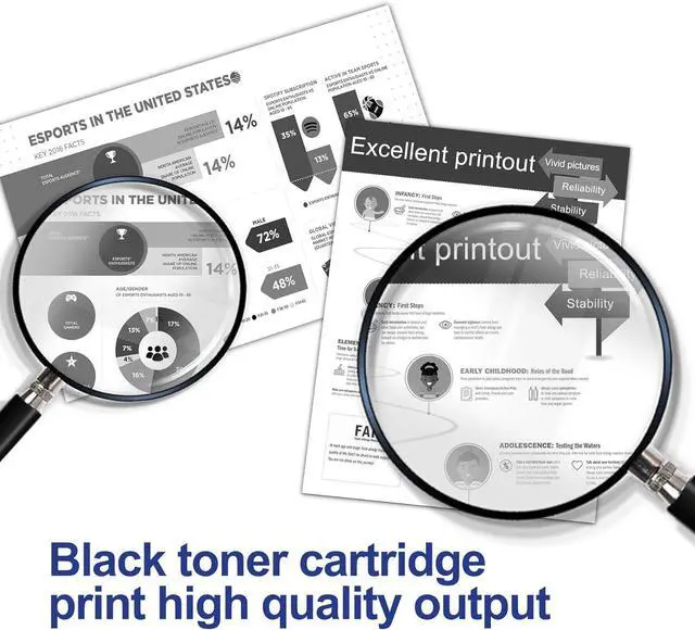 Alt view image 6 of 7 - Ennovor TN-350 TN 350 Toner High Yield Replacement for Brother TN350 Toner Cartridge Black Intellifax 2820 2920 HL-2070N HL-2040 DCP-7020 MFC-7220 MFC-7420 MFC-7820N Printer 2-Pack