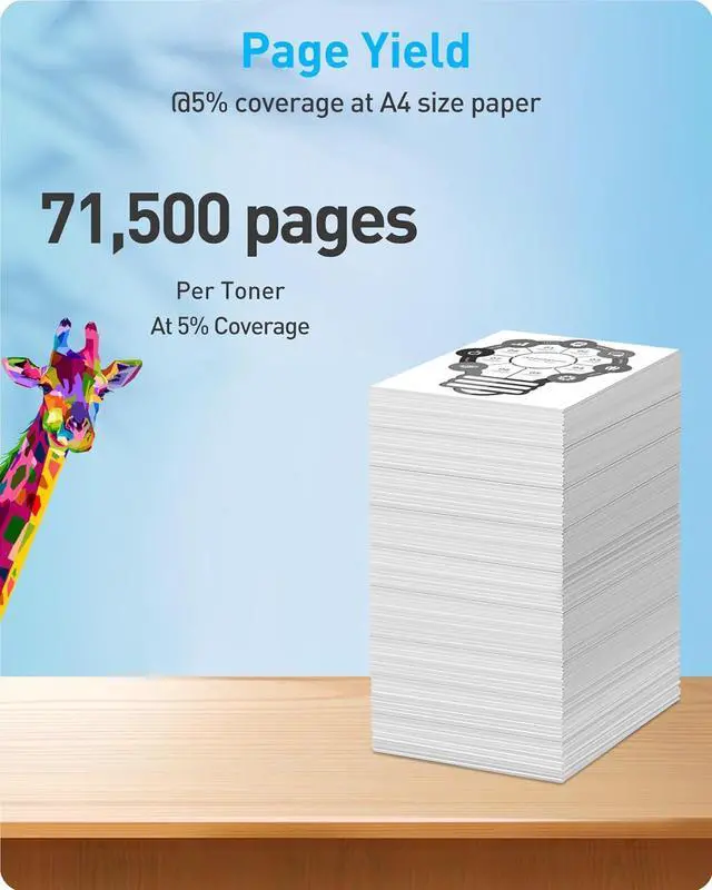 Alt view image 3 of 6 - Ennovor MasaiMara GPR-63 GPR63 4766C003AA (71,500 Pages) High Capacity Compatible Toner Cartridges Replacement for Canon ImageRunner Advance DX 6855i 6860 6860i 6870 6870i Printer (Black, 2-Pack)