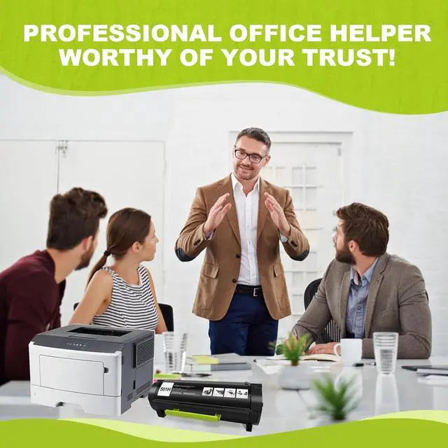 Alt view image 6 of 7 - Ennovor Remanufactured 50F1H00 Lexmark ms312dn Toner Cartridge for Lexmark MX310dn, MS410dn, MS510dn, mx410de MX510de, MX511de, MS610dn, MX610de, MX611de (5,000 Pages)