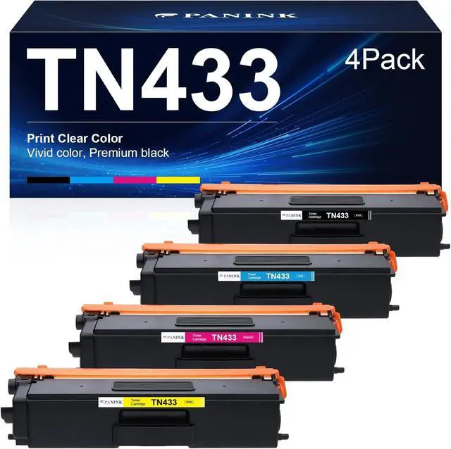 Main image of Ennovor TN433 Compatible Toner Cartridge Replacement for Brother TN433 TN431 TN-433 TN-431 Toner Cartridge 4 Pack for Brother HL-L8260CDW HL-L8360CDW MFC-L8610CDW MFC-L8900CDW HL-L9310CDW Printer