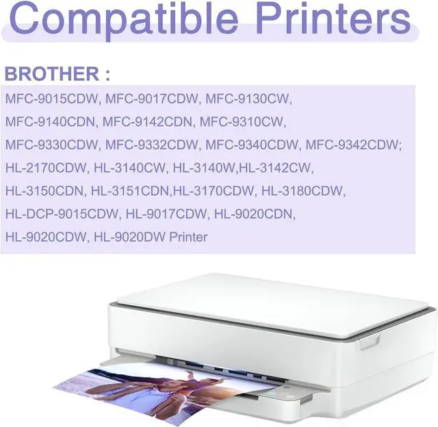 Alt view image 2 of 6 - RETCH Compatible Toner Cartridge TN221 Replacement for Brother TN-221 TN225 TN-225 Black and Color, for HL-3140CW 3170CDW 3180CDW MFC 9130CW Printer(1 Black, 1 Cyan, 1 Magenta, 1 Yellow, 4 Pack)