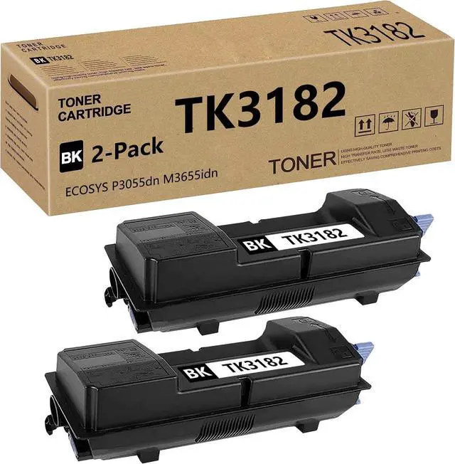 Main image of Ennovor TK 3182 TK3182 Toner Cartridge Replacement for Kyocera TK3182 TK-3182 for ECOSYS M3655idn ECOSYS P3055dn Printers 21,500 Pages 2 Pack