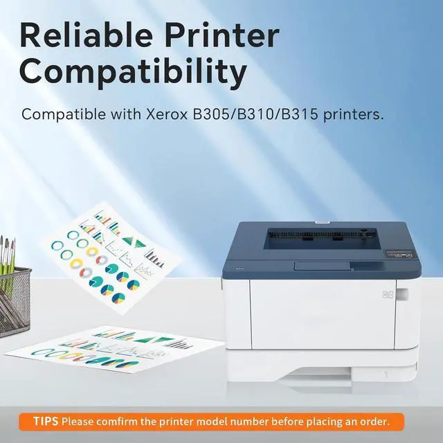 Alt view image 2 of 6 - Ennovor B310 Toner Cartridge Replacement Work for Xerox 006R04378 Toner Cartridges Compatible for Xerox B310 B305 B315 Printer High Yield Refill Combo Pack,Black ×1 (with Chip)