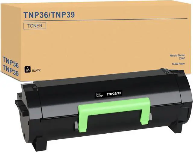 Main image of Ennovor BUEGOO A63V00W A63V00F TNP36 TNP-36 TNP39 TNP-39 Toner Cartridge Compatible for Minolta Bizhub 3300P Printer | 1 Black