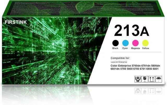 Main image of Ennovor High Yiled 213A Toner Cartridges 4 Pack 213A W2130A Replacement for LJ Color Enterprise 5700dn 6701dn 5800dn 6801dn 5700 5800 6700 6701 6800 6801 Printer