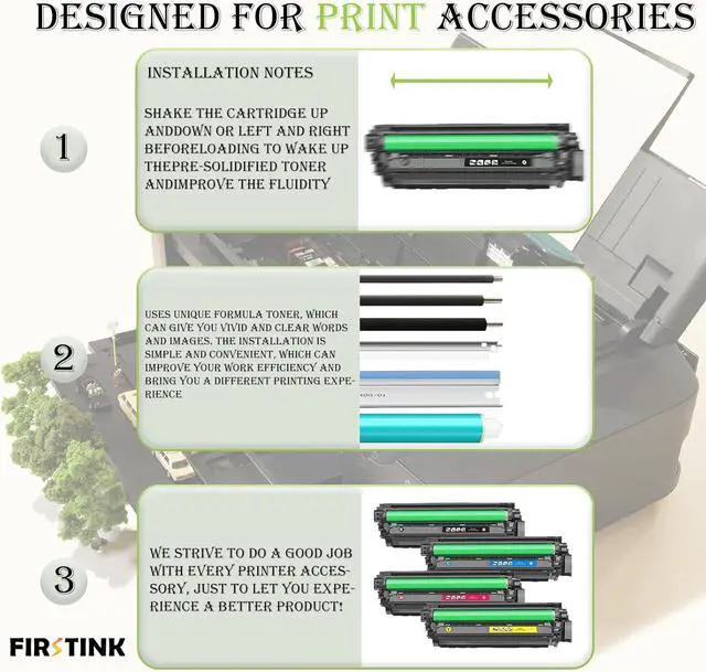 Alt view image 4 of 6 - Ennovor High Yiled 213A Toner Cartridges 4 Pack 213A W2130A Replacement for LJ Color Enterprise 5700dn 6701dn 5800dn 6801dn 5700 5800 6700 6701 6800 6801 Printer