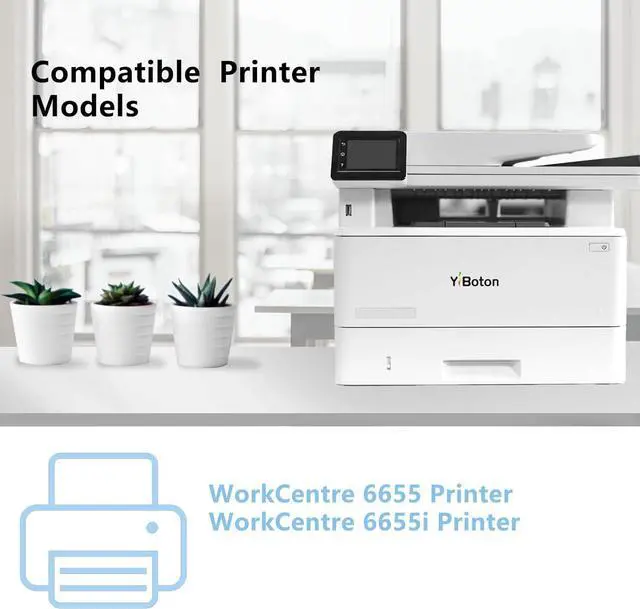 Alt view image 2 of 6 - Ennovor High Yield 6655 Toner Cartridge Replacement for Xerox 106R02744 106R02745 106R02746 106R02747 Toner Cartridge Compatible for Xerox WorkCentre 6655 6655i Printer (4-Pack B/C/M/Y)
