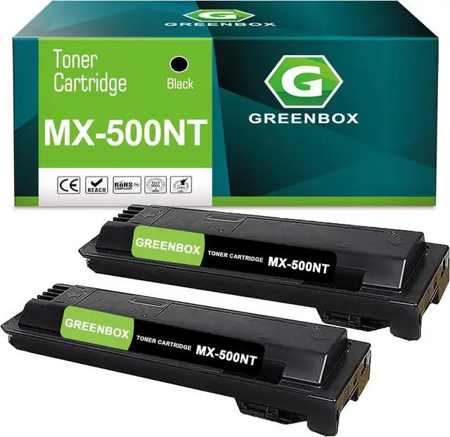 Main image of Ennovor GREENBOX Compatible MX-500NT High Yield Toner Cartridge Replacement for Sharp MX-500NT for MX-M283N MX-M363N MX-M363U MX-M453N MX-M453U MX-M503N MX-M503U Printer (2 Pack, 40,500 Pages)