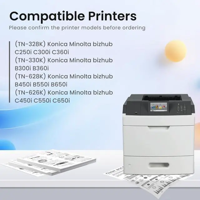 Alt view image 2 of 7 - GREENBOX Compatible TN330 Toner Cartridge Replacement for Konica TN328 TN626 TN628 for Minolta Bizhub C250i C300i C360i Bizhub B300i B360i B450i C450i B550i C550i C650i Printer (2 Black, 28,000 Pages)