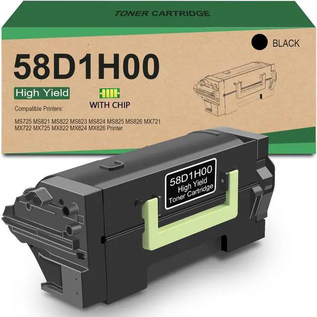 Main image of Ennovor 58D1H00 High Yield Toner Cartridge Replacement for Lexmark 58D1H00 Toner Cartridge Use for MS725 MS821 MS822 MS823 MS824 MS825 MS826 MX721 MX722 MX725 MX822 MX824 MX826 Printer [15,000 Pages]