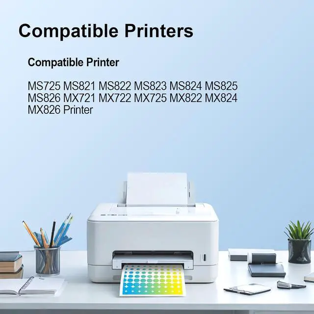 Alt view image 2 of 6 - Ennovor 58D1H00 High Yield Toner Cartridge Replacement for Lexmark 58D1H00 Toner Cartridge Use for MS725 MS821 MS822 MS823 MS824 MS825 MS826 MX721 MX722 MX725 MX822 MX824 MX826 Printer [15,000 Pages]