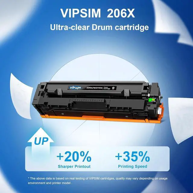 Alt view image 4 of 6 - Ennovor 206X Toner Cartridges 4 Pack - Replacement for HP 206X Toner Cartridges 4 Pack for HP 210A Toner Compatible with HP Color Laserjet Pro MFP M283fdw 4301fdw Printer