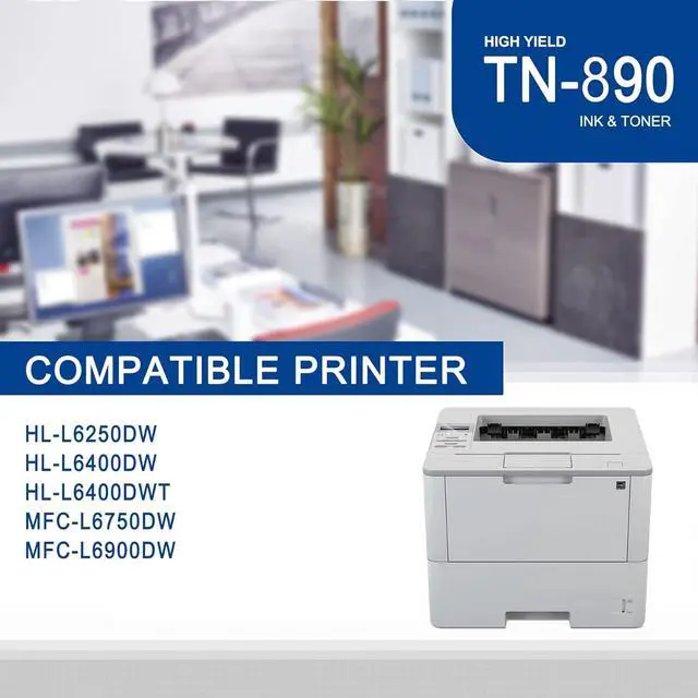 Alt view image 2 of 7 - 1 Pack TN890 TN-890 Ultra High Yield Black Toner Cartridge Compatible TN890 Replacement for Brother HL-L6250DW HL-L6400DW HL-L6400DWT MFC-L6750DW MFC-L6900DW Printe | Up to 21,000 Pages 1 Each