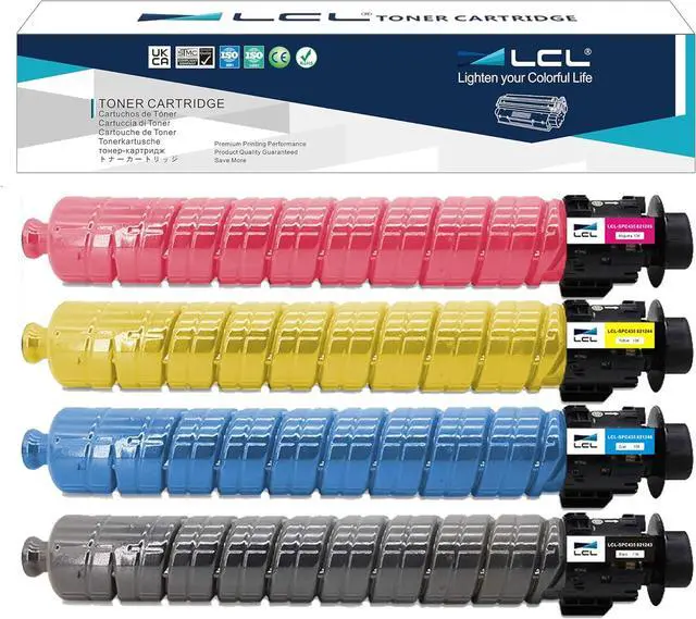 Main image of Ennovor LCL Compatible SP C435DN High Yield Toner Cartridge Replacement for 821243 821246 821245 821244 Works with Ricoh SP C435 C435DN SP C435A Printer ( Black Cyan Magenta Yellow 4-Pack)