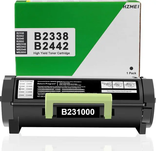 Main image of Ennovor High Yield B231000 Toner Cartridge for Lexmark B231000 Black Toner Compatible for Lexmark B2338 B2442 B2546 B2650 MB2338 MB2442 MB2546 MB2650 Laser Printer 3,000 Pages