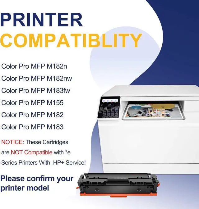 Alt view image 2 of 6 - Ennovor 215A Black Toner Cartridge 2-Pack (with Chip) Replacement for HP 215A W2310A to use with Color Pro MFP M182n M182nw M183fw M155 M182 M183 Printer