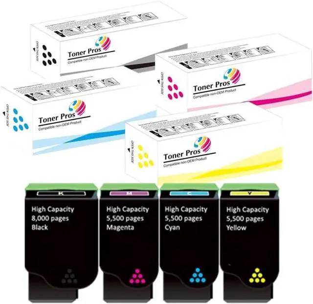 Main image of Ennovor Toner Pros High Capacity Remanufactured Toner Cartridge Replacement (006R04364 006R04365 006R04366 006R04367) for Xerox C310, C315 Printer (Black 8,000 & Color 5,500 Pages)