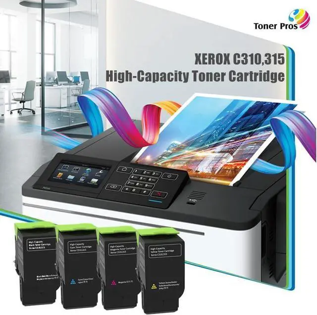 Alt view image 2 of 7 - Ennovor Toner Pros High Capacity Remanufactured Toner Cartridge Replacement (006R04364 006R04365 006R04366 006R04367) for Xerox C310, C315 Printer (Black 8,000 & Color 5,500 Pages)