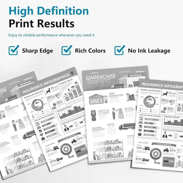 Alt view image 4 of 6 - Ennovor 1250 810WH High Yield Toner Cartridge (1-Pack, Black): Compatible 810WH Toner Cartridge Replacement for Dell 1250c 1350cnw 1355cn 1355cnw C1760nw C1765nf C1765nfw Printer