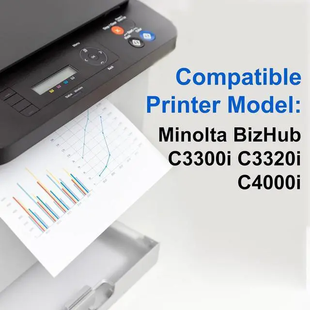 Alt view image 2 of 6 - Ennovor TNP80 TNP81 TNP-80 TNP-81 Black Cyan Yellow Magenta Toner Cartridge Replacement for Konica bizhub AAJW431 AAJW331 AAJW231 AAJW131 Toner for Konica Minolta BizHub C3300i C3320i C4000i Printer