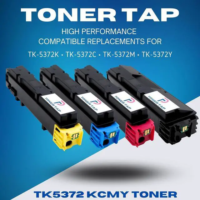 Alt view image 3 of 5 - Ennovor Toner Tap TK-5372K TK-5372C TK-5372M TK-5372Y Toner Cartridges 4-Pack (Black Cyan Magenta Yellow) for Kyocera ECOSYS PA3500cx MA3500cifx , High-Yield Replacement