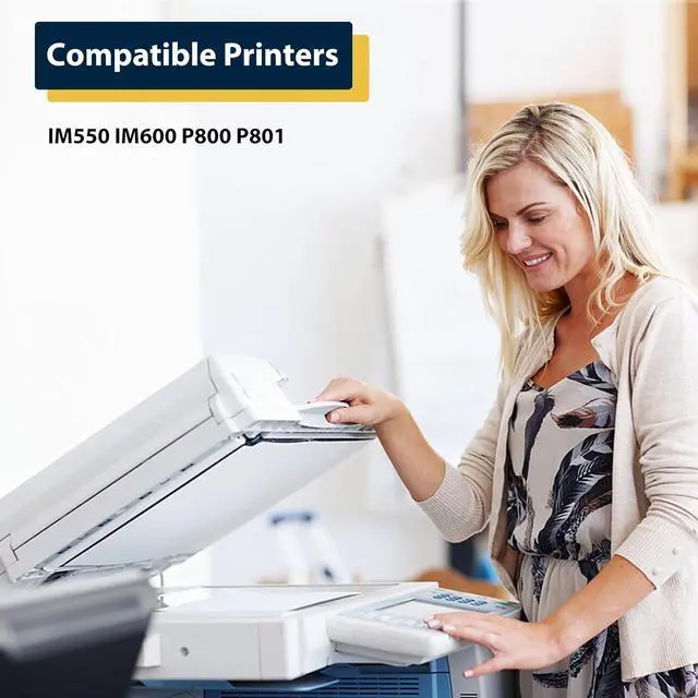 Alt view image 2 of 4 - Ennovor IM550 418477 Black Toner Cartridge Compatible for IM550 IM600 for IM600SRF IM550F P800 P801 High Capacity (25500 Pages,2-Pack)