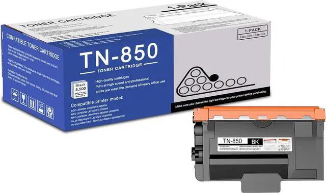 Main image of 1 Pack TN850 TN-850 High Yield Black Toner Cartridge Compatible TN850 Replacement for Brother DCP-L5500DN L5600DN MFC-L6700DW L6750DW L5700DW L5800DW L5900DW L6800DW HL-L6200DW/DWT L6250DW Printer