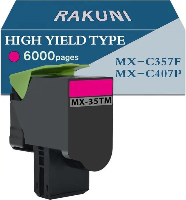 Main image of Ennovor MX-C35TM Magenta Compatible High Yield Toner Cartridge Replacement for Sharp MX-C35TB MX-C35TC MX-C35TM MX-C35TY, for Use in MX-C357F MX-C407P Printer (Magenta 6000 Pages)