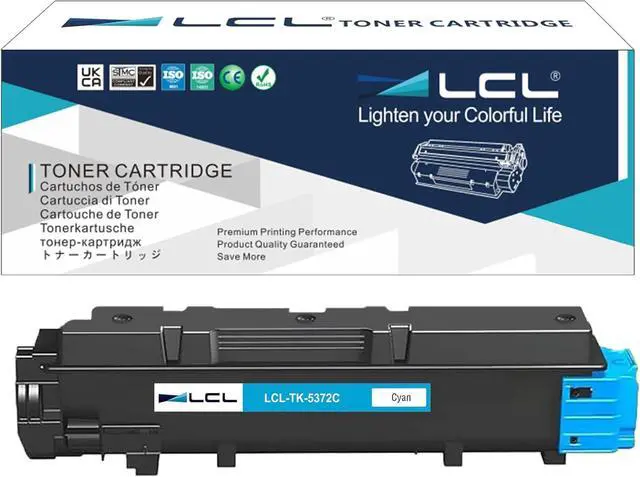 Main image of Ennovor LCL TK5372 Cyan Toner Cartridge Replacement for Kyocera TK-5372 TK-5372C Ecosys PA3500cx MA3500cix MA3500cifx (1-Pack )