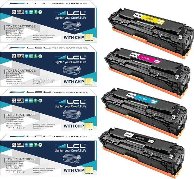 Main image of Ennovor LCL Compatible Toner Cartridge Replacement for HP 504A CE250A CE251A CE252A CE253A Color Laserjet CM3530 CM3530FS CP3525DN CP3525X CP3520 CM3530FS MFP CM3530MFP(4 Pack, BK/C/Y/M, High Yield)