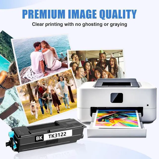 Alt view image 4 of 5 - Ennovor Compatible TK 3122 TK3122 Toner Cartridge Replacement for Kyocera TK3122 TK-3122 for ECOSYS FS-4200DN M3550idn Printers 21,500 Pages 2 Pack