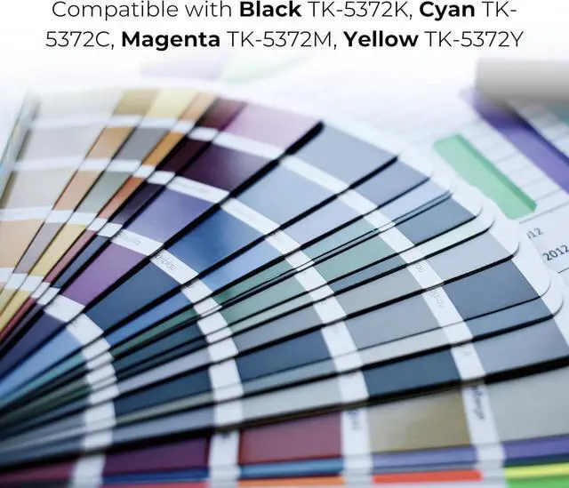 Alt view image 6 of 7 - Ennovor Toner Pros Replacement TK-5372 Toner Cartridge - Compatible for Kyocera ECOSYS MA3500cix / MA3500cifx / PA3500cx Color Printers, 4-Color Pack KCMY - Yield 7,000 Black & 5,000 Colors Pages