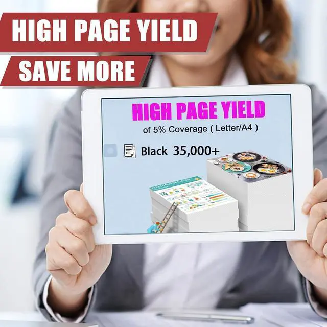 Alt view image 3 of 7 - Ennovor XM7270 Toner Cartridges Compatible for Lexmark 24B6826 Toner Cartridge Work for Lexmark XM7270 Printer