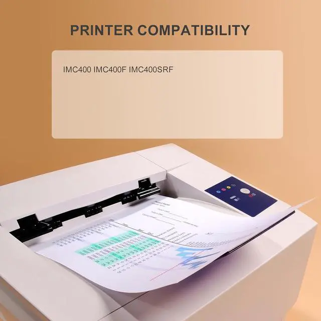 Alt view image 2 of 7 - Ennovor IMC400 Toner Cartridge Replacement for Ricoh 842370 842371 842372 842373 for IM C400 C400F C400SRF Printer, 4 Pack