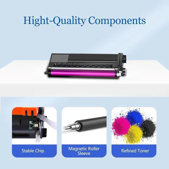 Alt view image 4 of 7 - Ennovor TN310 TN-310M TN315 Toner Compatible Replacement for Brother TN310M Magenta Toner Cartridge for HL-4570CDW HL-4150CDN MFC-9970CDW Printer (1-Pack)