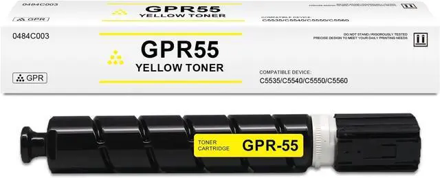 Main image of Ennovor GPR-55 Yellow Toner Cartridge Compatible for Canon GPR55 0484C003 for ImageRunner Advance C5535i C5540i C5550i C5560i Printer