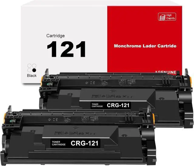 Main image of Ennovor 121 Black Toner Cartridge 2 Pack Compatible for Canon CRG CRG121 3252C001 for ImageCLASS D1620 (2223C024), ImageCLASS D1650 (2223C023)