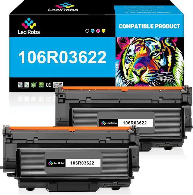 Main image of LeciRoba (8,500 Pages 106R03622 Phaser 3330 Black High-Capacity Toner Cartridge Replacement for Xerox 106R03622 106R03620 106R03624 for Xerox Phaser 3330 WorkCentre 3335 3345 Series Printer (2 Pack)