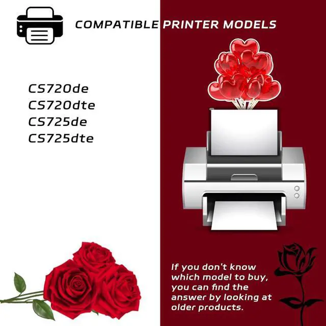 Alt view image 2 of 7 - Ennovor Compatible for Lexmark 74C0HKG 74C0HCG 74C0HMG 74C0HYG Toner Cartridges Work for Lexmark CS720de CS720dte CS725de CS725dte Printers, with Chip, High Yield 21000 Pages, Clear Printing (Black)