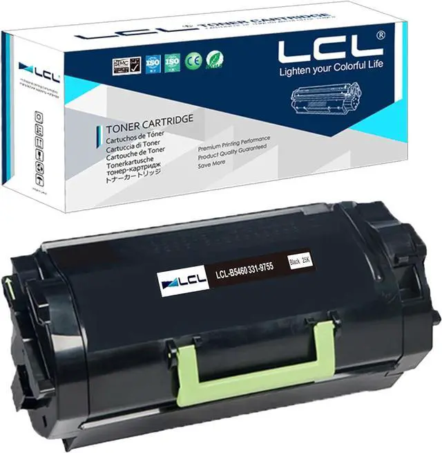 Main image of LCL Compatible Toner Cartridge Replacement for Dell B5460 B5465 B5460dn B5465dnf 25000 Pages 2TTWC 331-9755 331-9756 71MXV T6J1J 331-9797 GDFKW for Dell B5460 B5465 B5460dn B5465dnf (1-Pack Black)
