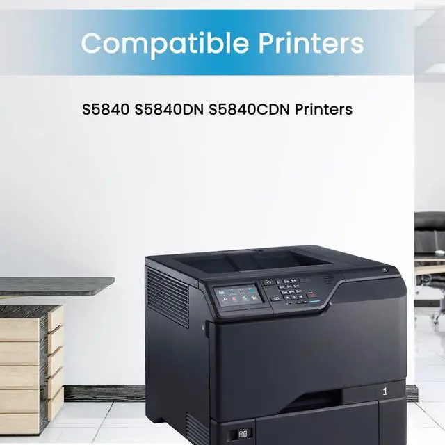 Alt view image 2 of 6 - Ennovor S5840 Toner Cartridge Replacement for Dell 593-BBXX JDCTN 0FDCTN MX-0FDCTN Toner Compatible for S5840 S5840DN S5840CDN Printers, 1-Pack High Yield S5840 Black Toner Cartridge